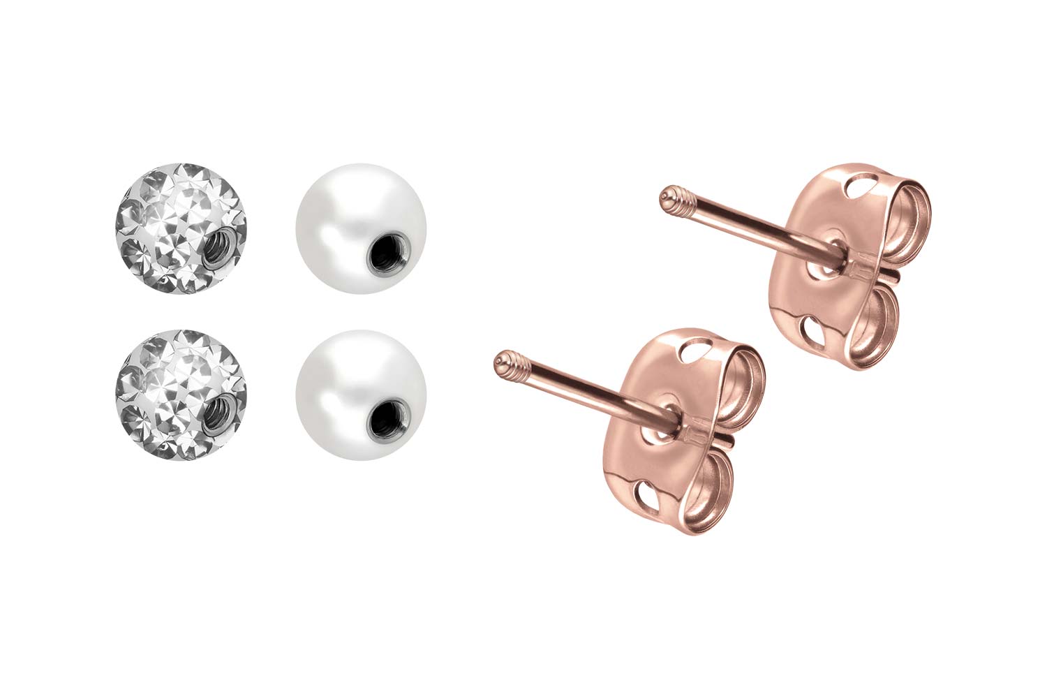 Titan Ohrstecker MIX von Piercingline